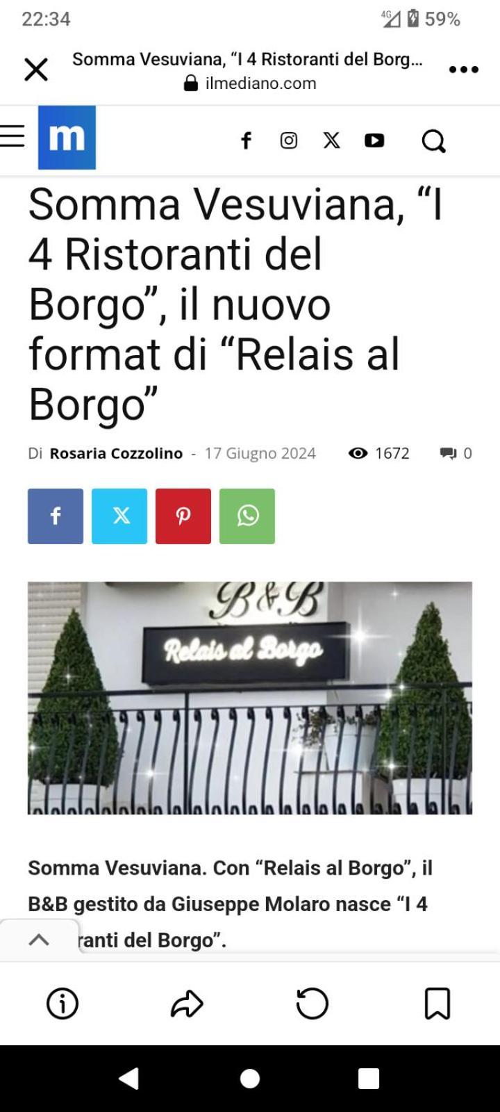 Bed and Breakfast Relais al borgo Somma Vesuviana Esterno foto